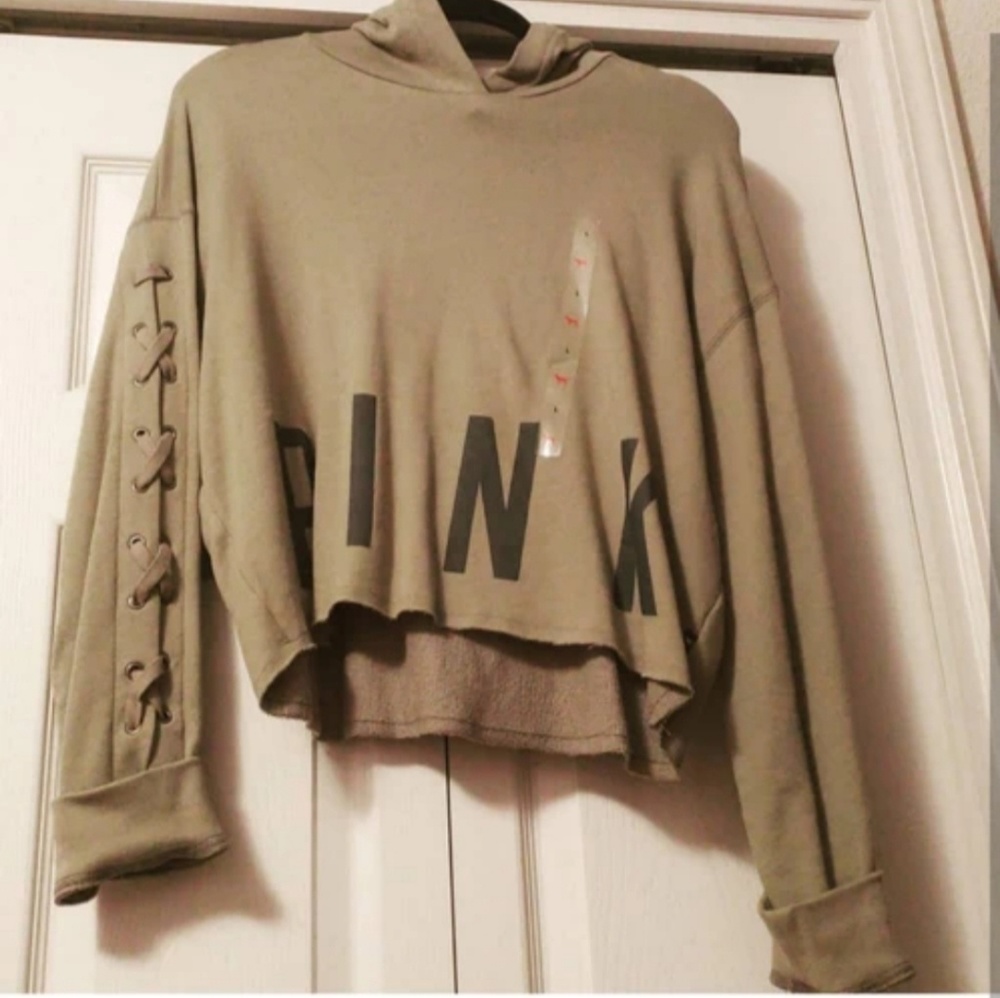 PINK crop sweatshirt